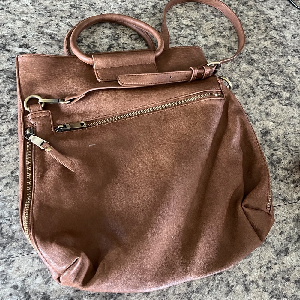 Brown Leather Tote Bag